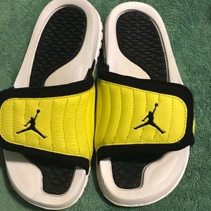 yellow jordan slides